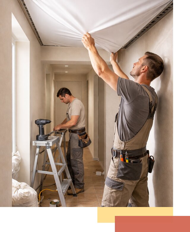 Монтаж натяжного потолка в прихожей в Ялуторовске