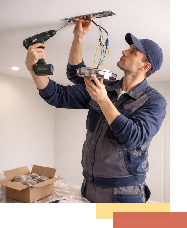 Установка люстры в натяжной потолок в Ялуторовске