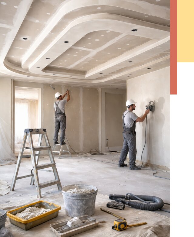 Многоуровневый потолок из гипсокартона в Ялуторовске от 775 руб. под ключ | ОТДЕЛОЧНИК-Лтр