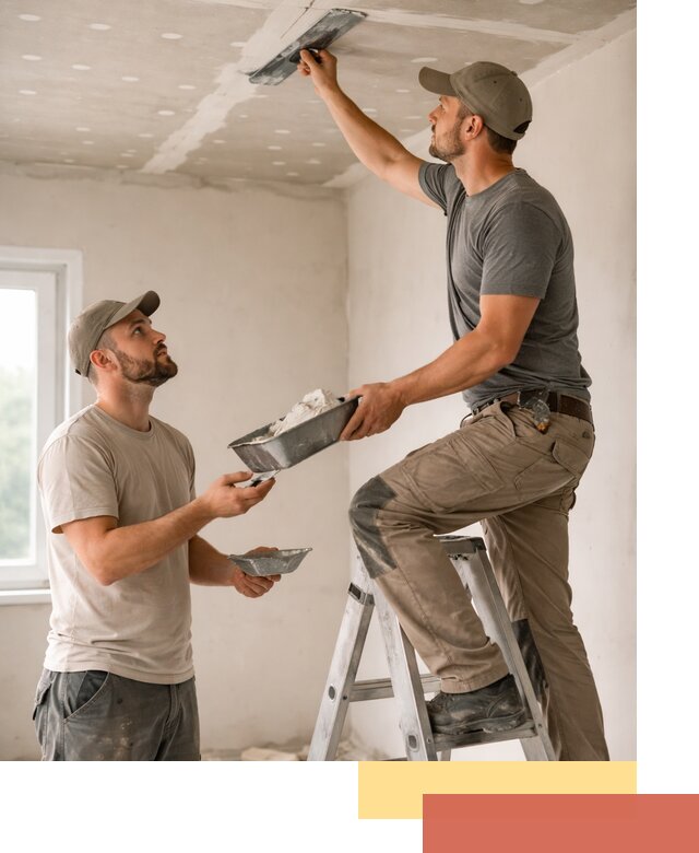 Шпаклевка потолка из гипсокартона в Ялуторовске качественно и быстро