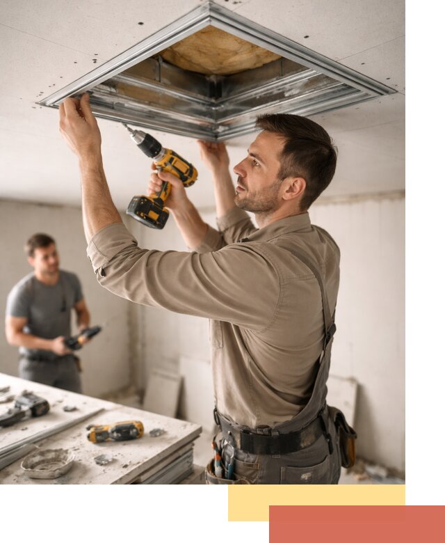 Монтаж люка в потолок из ГКЛ в Ялуторовске