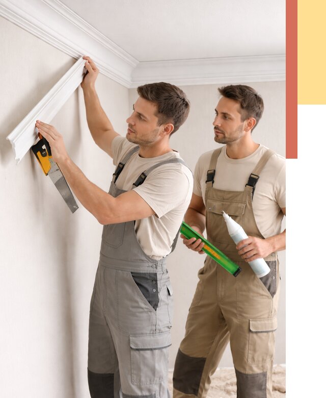 Монтаж потолочного плинтуса в Ялуторовске от 2376 руб. — быстро и недорого | ОТДЕЛОЧНИК-Лтр