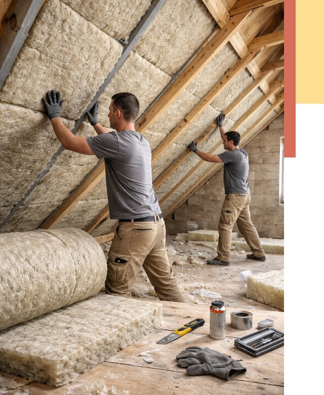 Утепление потолка минватой в Ялуторовске от 1498 руб. — быстро и недорого | ОТДЕЛОЧНИК-Лтр