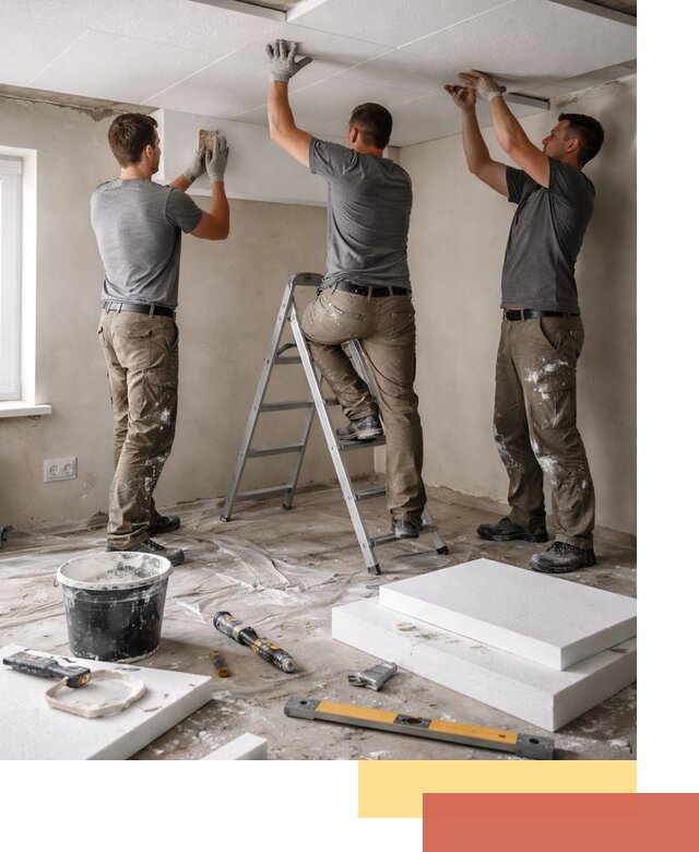 Утепление потолка пенопластом в Ялуторовске быстро и качественно