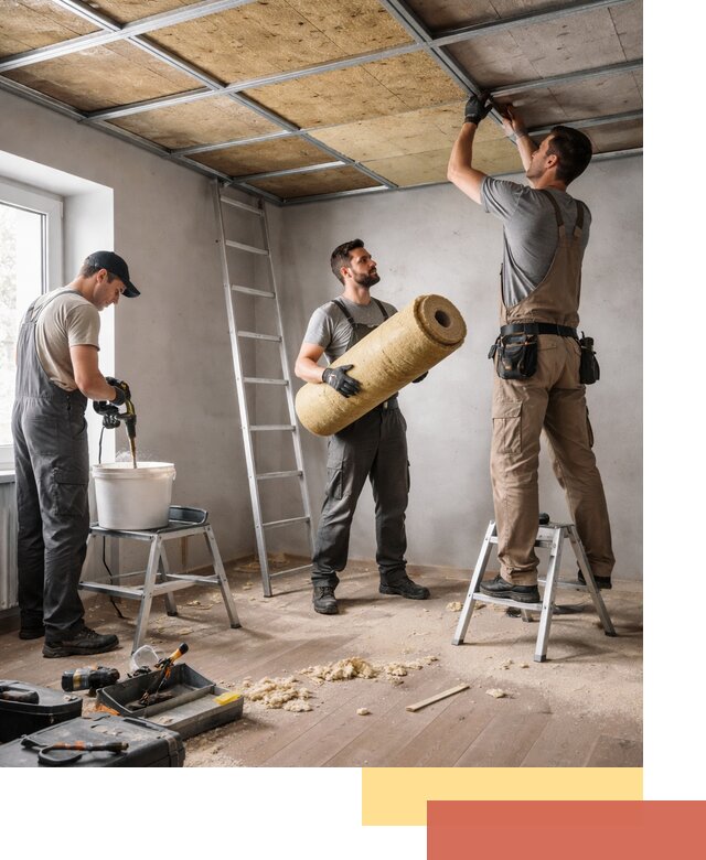 Шумоизоляция потолка в Ялуторовске: профессиональный монтаж и отделка