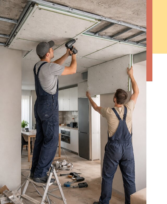 Шумоизоляция потолка панелями зипс в Ялуторовске от 1911 руб. под ключ | ОТДЕЛОЧНИК-Лтр