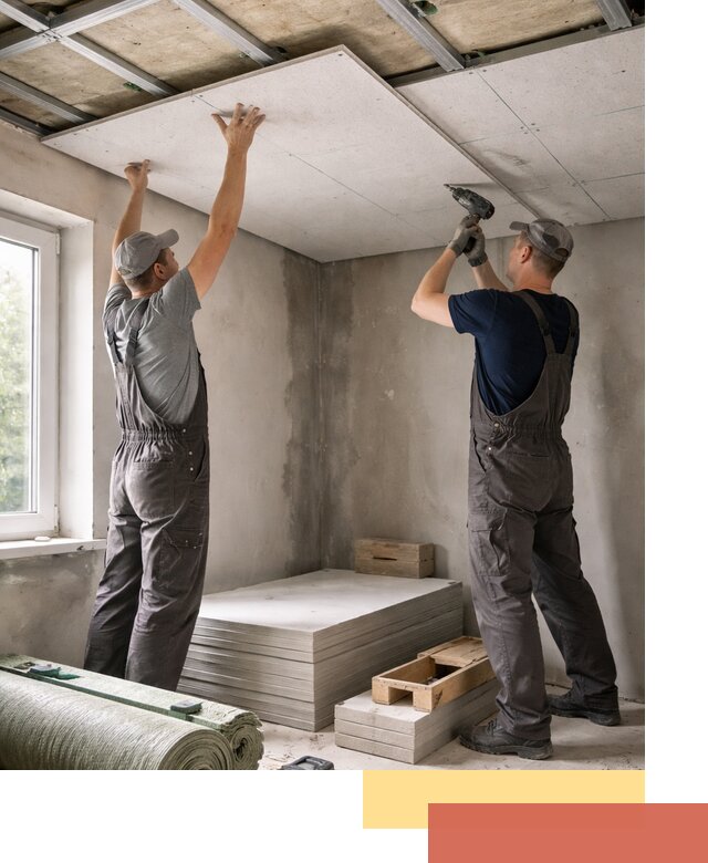 Шумоизоляция потолка панелями ЗИПС в Ялуторовске